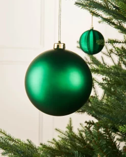 Green Large Matt Shatterproof Bauble, 15 Cm