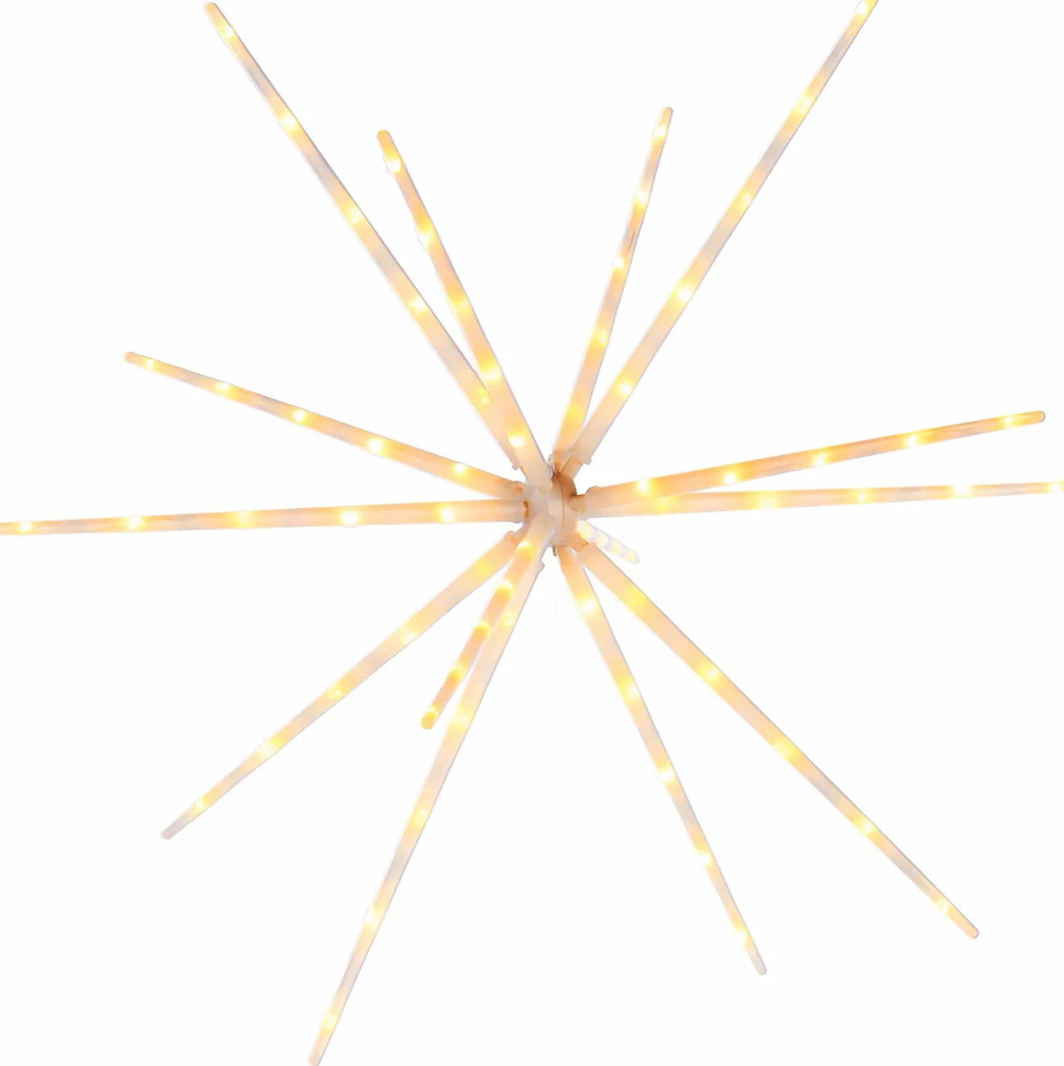 Hanging Starburst Decoration, Warm White, 51 Cm