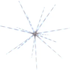 Hanging Starburst Decoration, Ice White, 51 Cm