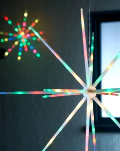 Hanging Starburst Decoration, Colour Changing, 51 Cm