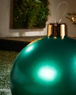 Inflatable Christmas Bauble, Green, 45 Cm
