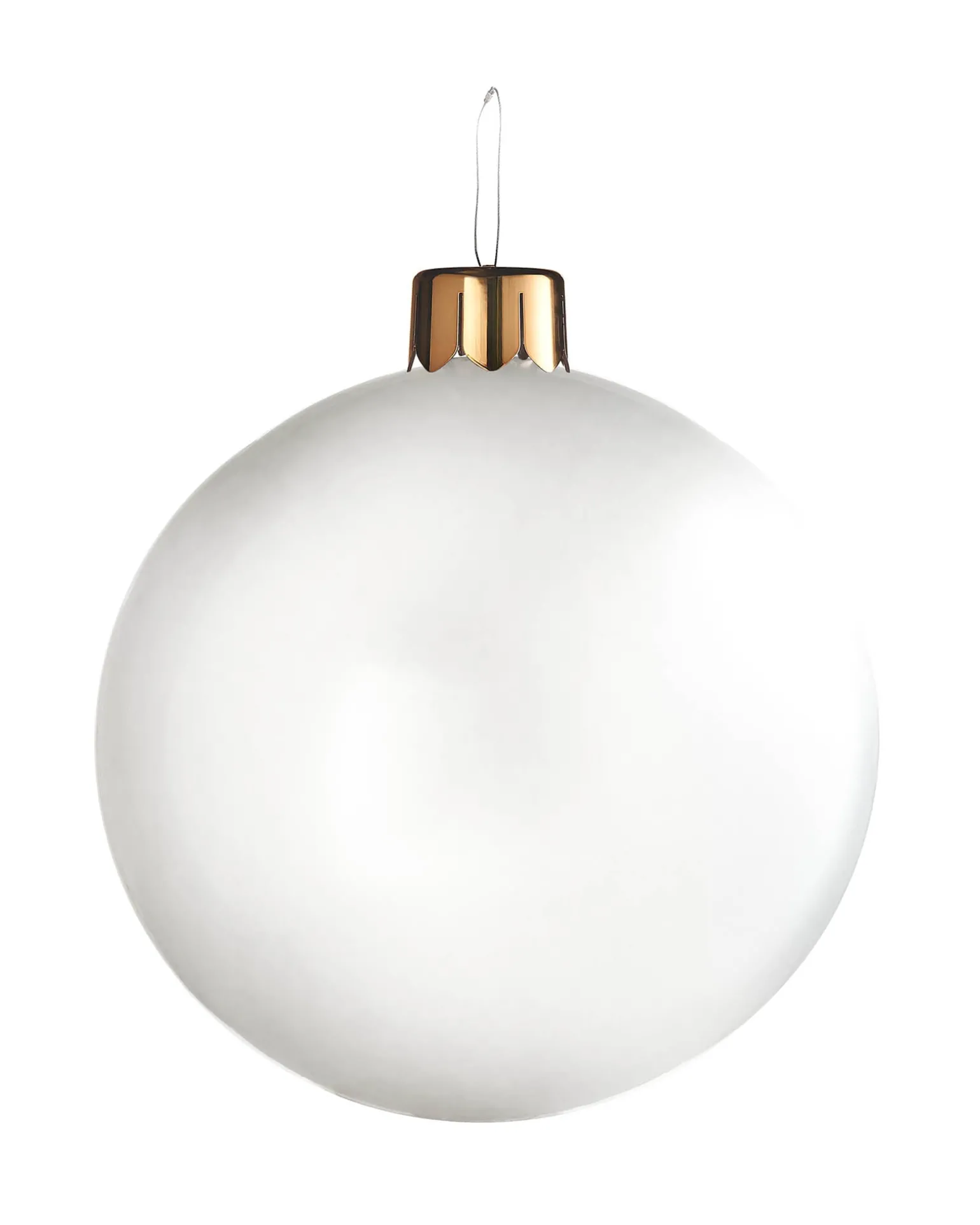 Inflatable Christmas Bauble, White , 45 Cm