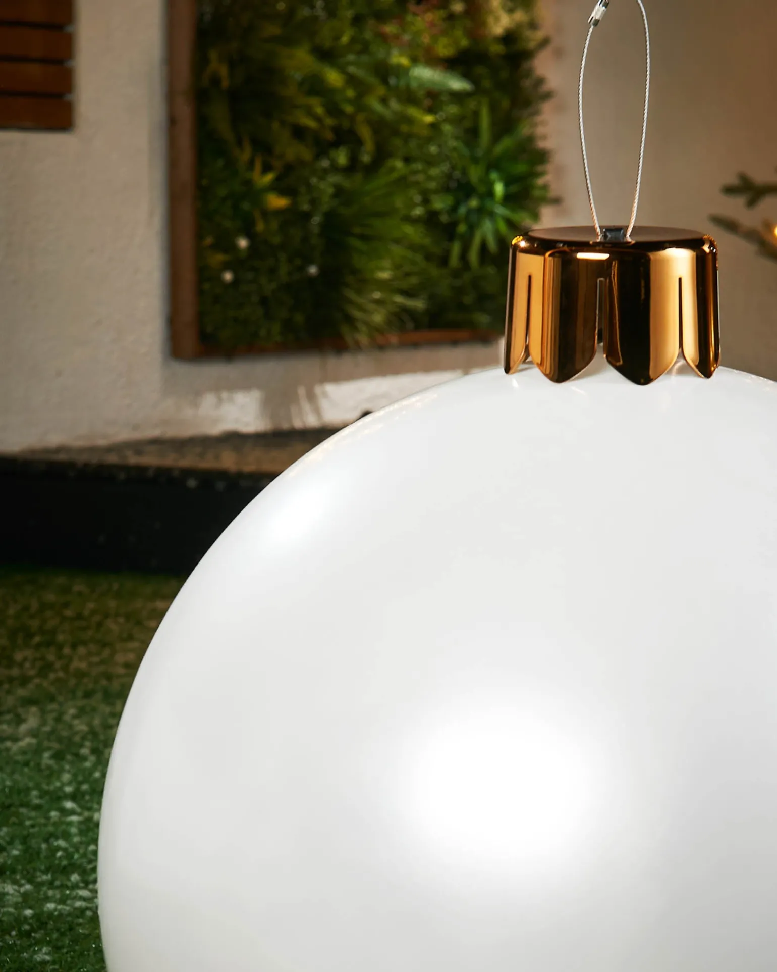 Inflatable Christmas Bauble, White , 45 Cm