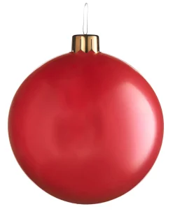 Inflatable Christmas Bauble, Red, 66 Cm