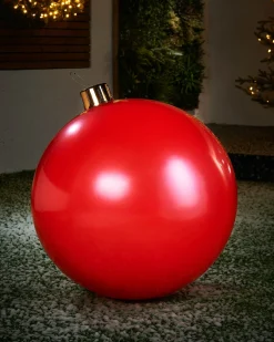 Inflatable Christmas Bauble, Red, 66 Cm
