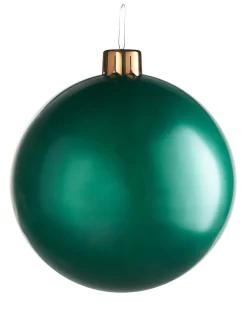 Inflatable Christmas Bauble, Green, 66 Cm