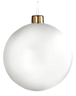 Inflatable Christmas Bauble, White, 66 Cm