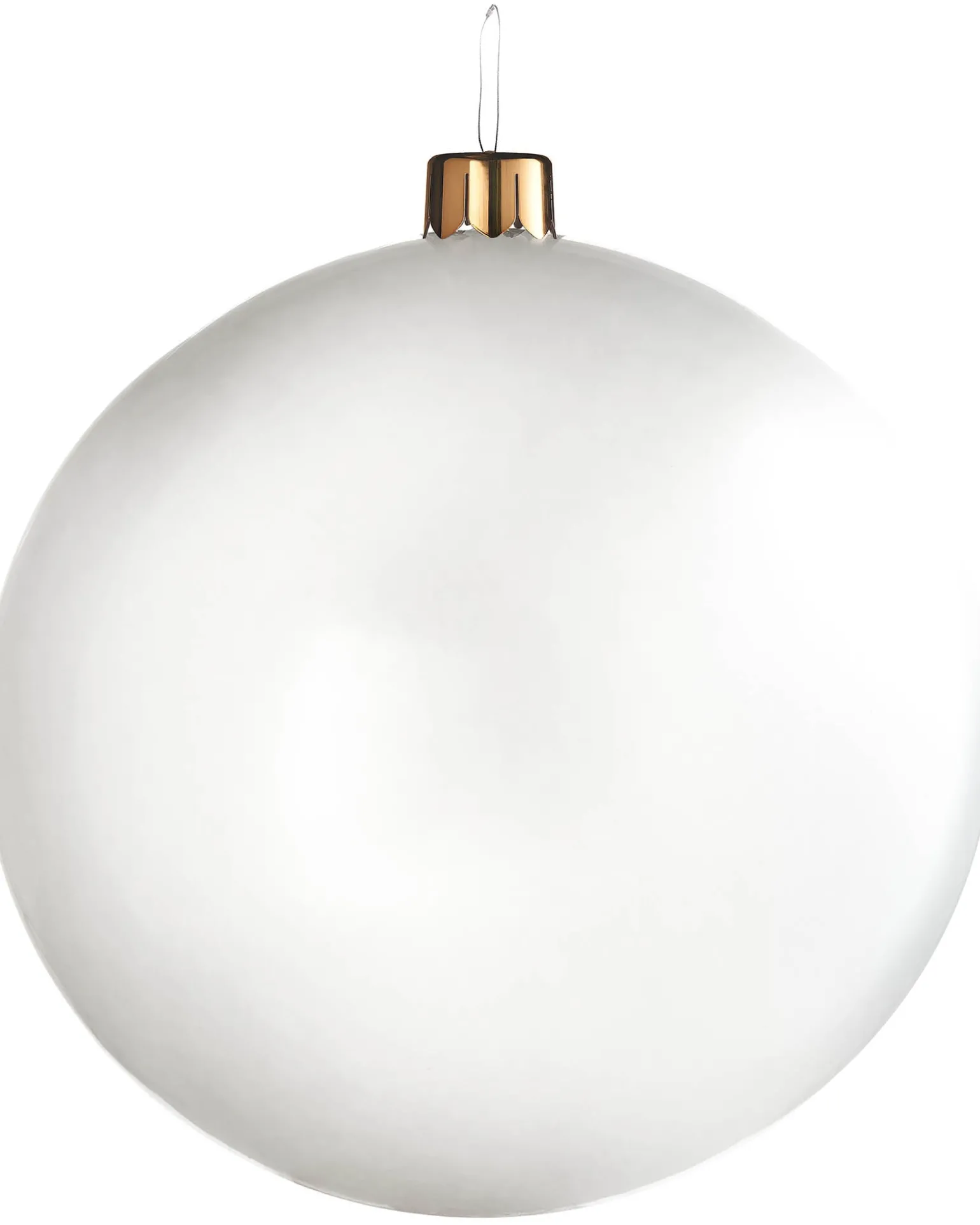 Inflatable Christmas Bauble, White, 76 Cm