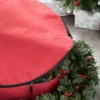 Large Garland & Wreath Storage Bag, Red, 90 Cm