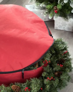 Large Garland & Wreath Storage Bag, Red, 90 Cm