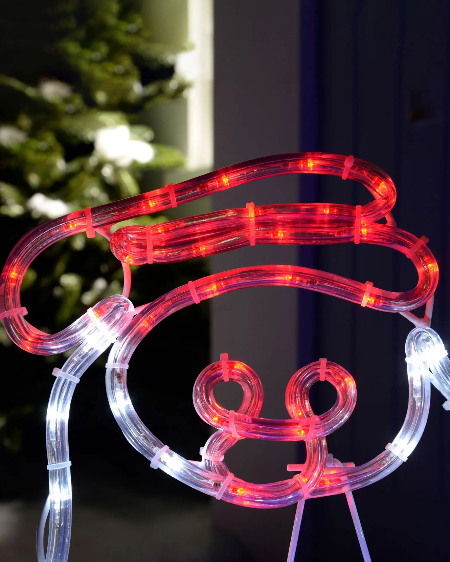 LED Santa Rope Light Window Silhouette, 61 Cm