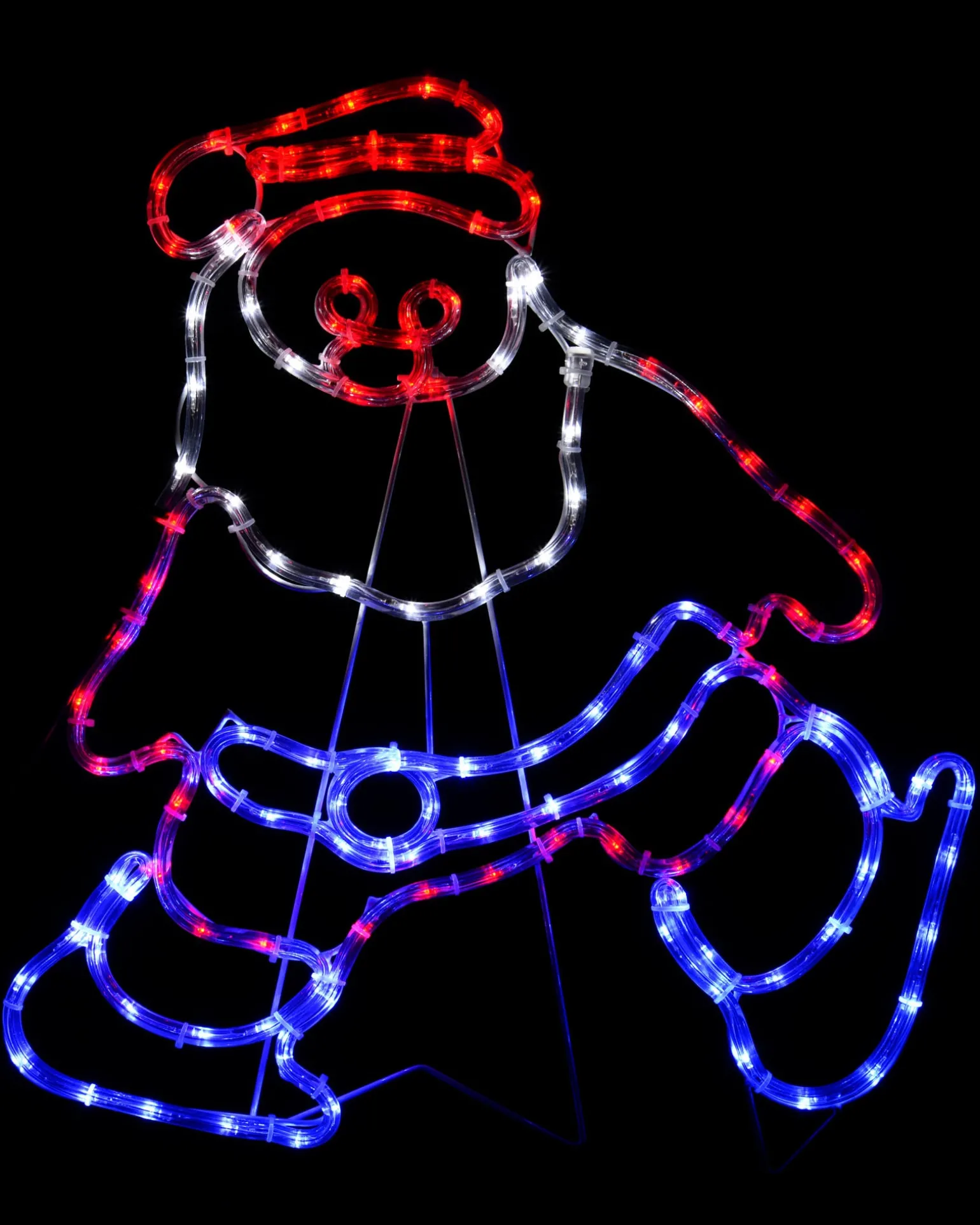LED Santa Rope Light Window Silhouette, 61 Cm