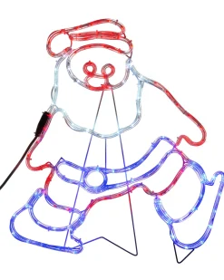 LED Santa Rope Light Window Silhouette, 61 Cm