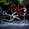 LED Snowman Rope Light Window Silhouette, 50 Cm
