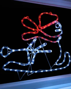 LED Snowman Rope Light Window Silhouette, 50 Cm