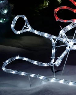 LED Snowman Rope Light Window Silhouette, 50 Cm