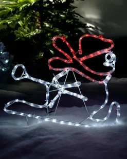 LED Snowman Rope Light Window Silhouette, 50 Cm