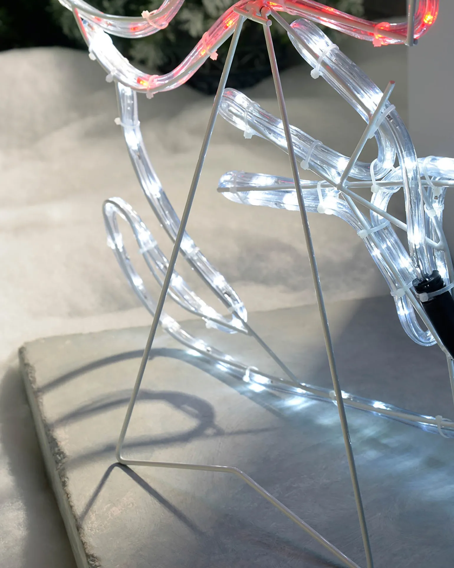 LED Snowman Rope Light Window Silhouette, 50 Cm