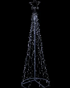 LED Waterfall Pop-Up Christmas Tree, 200 Cm