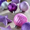 Lilac Shatterproof Baubles Set, 42 Pack