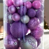 Lilac Shatterproof Baubles, 50 Pack