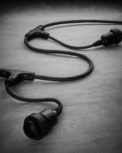 LINK FESTOON E27 Long Drop Belt, Connectable, 10 Sockets, 100 Cm Spacing