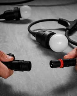 LINK FESTOON E27 Long Drop Belt, Connectable, 10 Sockets, 100 Cm Spacing