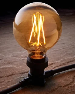 LINK FESTOON 4W E27 Dimmable Globe Filament LED Bulb, Warm White