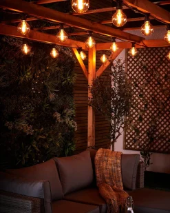 LINK FESTOON 4W E27 Dimmable Globe Filament LED Bulb, Warm White