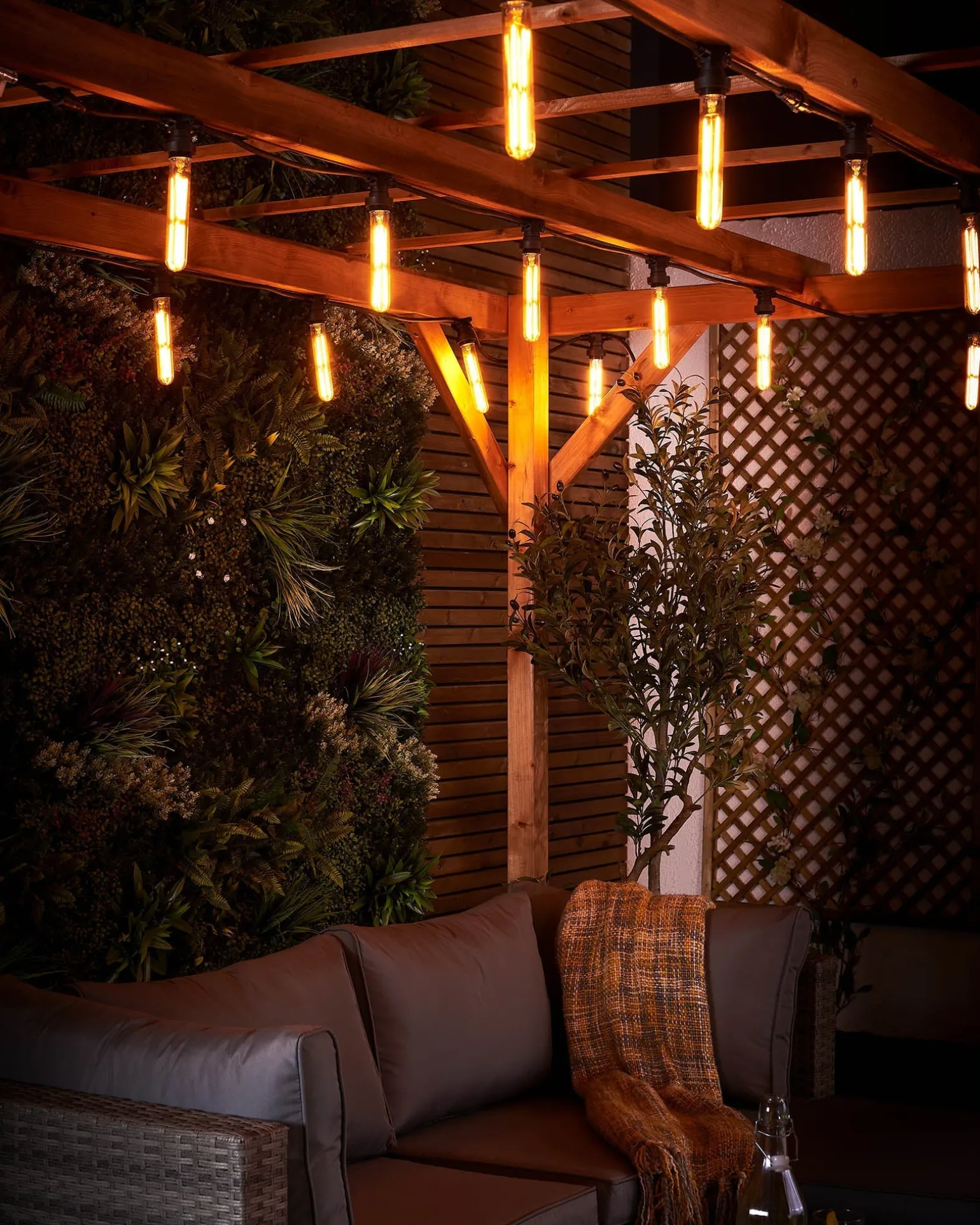 LINK FESTOON 4W E27 Dimmable Tubular Filament LED Bulb, Warm White