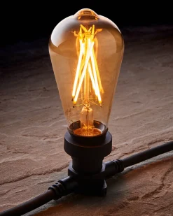 LINK FESTOON 4W E27 Dimmable Teardrop Filament LED Bulb, Warm White