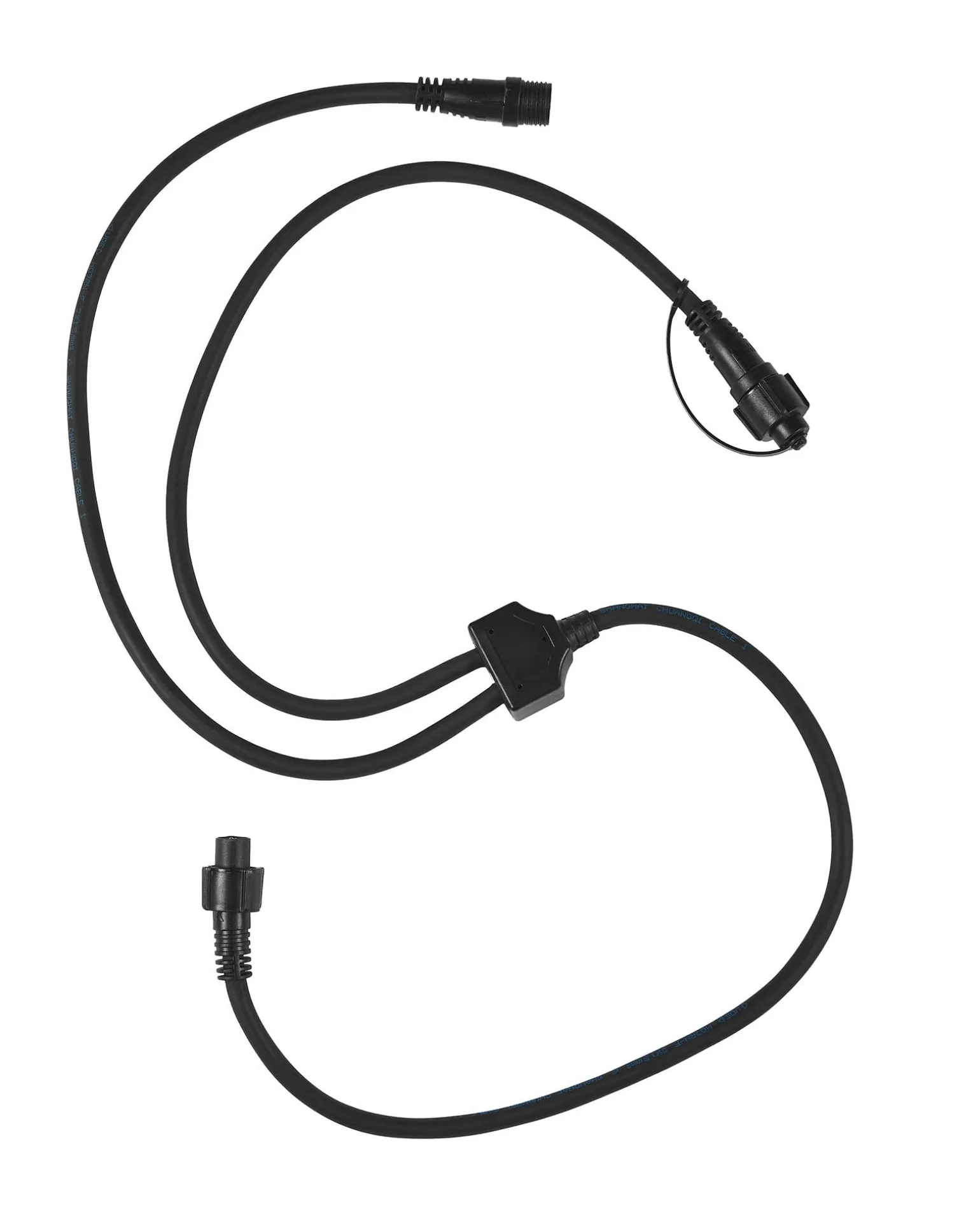 LINK FESTOON Y Cord Connector, Connectable, Black