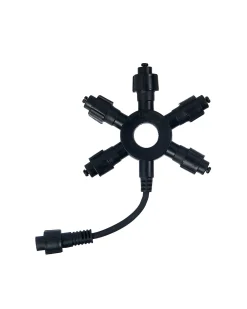 LINK PRO 5 Port Black Curtain Connector, Connectable