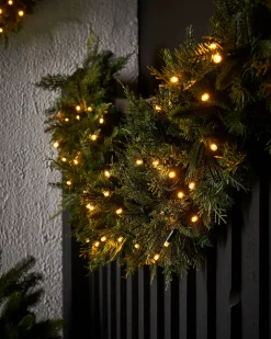 LINK PRO Connectable Pre-Lit Natural Fir Garland, 3 M