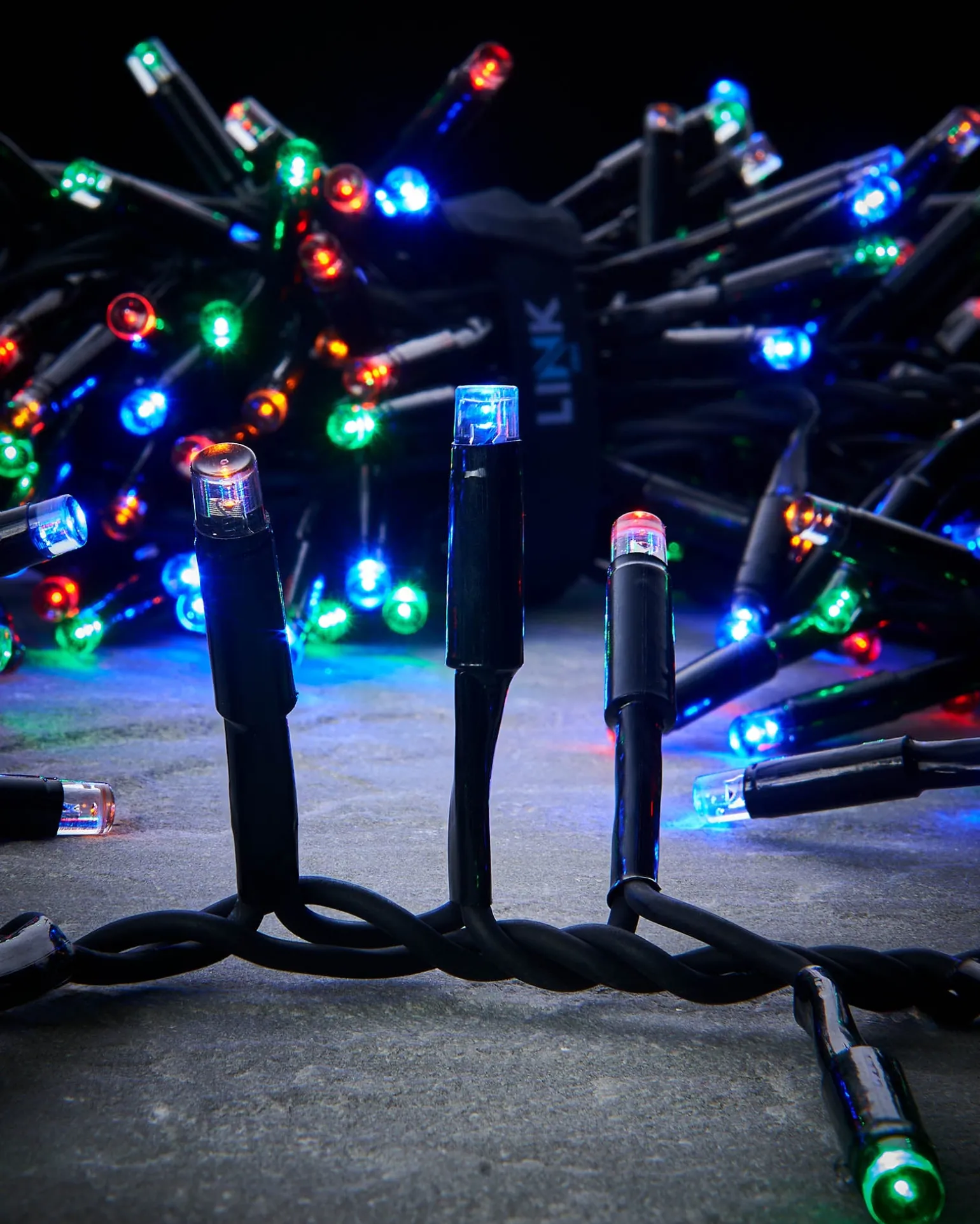 LINK PRO LED Cluster Lights, Black Cable, Multi Colour