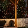 LINK PRO LED Curtain Lights, Black Cable, 2.5 M Drop, Warm White / White