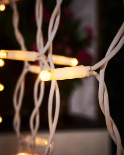 LINK PRO LED Curtain Lights, White Cable, 2.5 M Drop, Warm White
