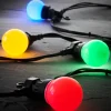 LINK PRO LED Festoon Lights, Black Cable, Multi Colour