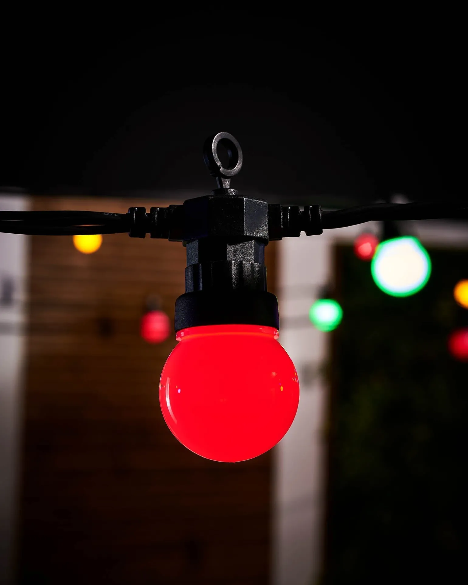 LINK PRO LED Festoon Lights, Black Cable, Multi Colour