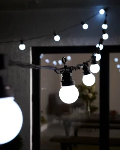 LINK PRO LED Festoon Lights, Black Cable, White
