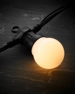 LINK PRO LED Festoon Lights, Black Cable, Warm White