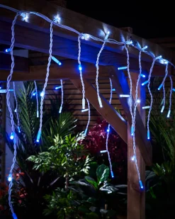 LINK PRO LED Icicle Lights, Blue / White