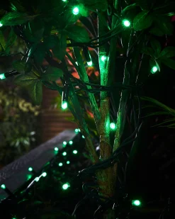 LINK PRO LED String Lights, Black Cable, Green