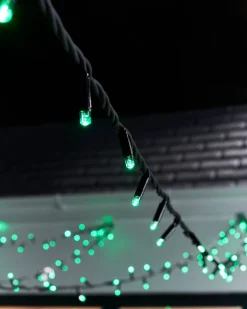 LINK PRO LED String Lights, Black Cable, Green