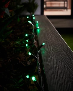LINK PRO LED String Lights, Black Cable, Green