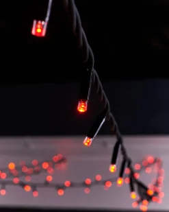 LINK PRO LED String Lights, Black Cable, Red