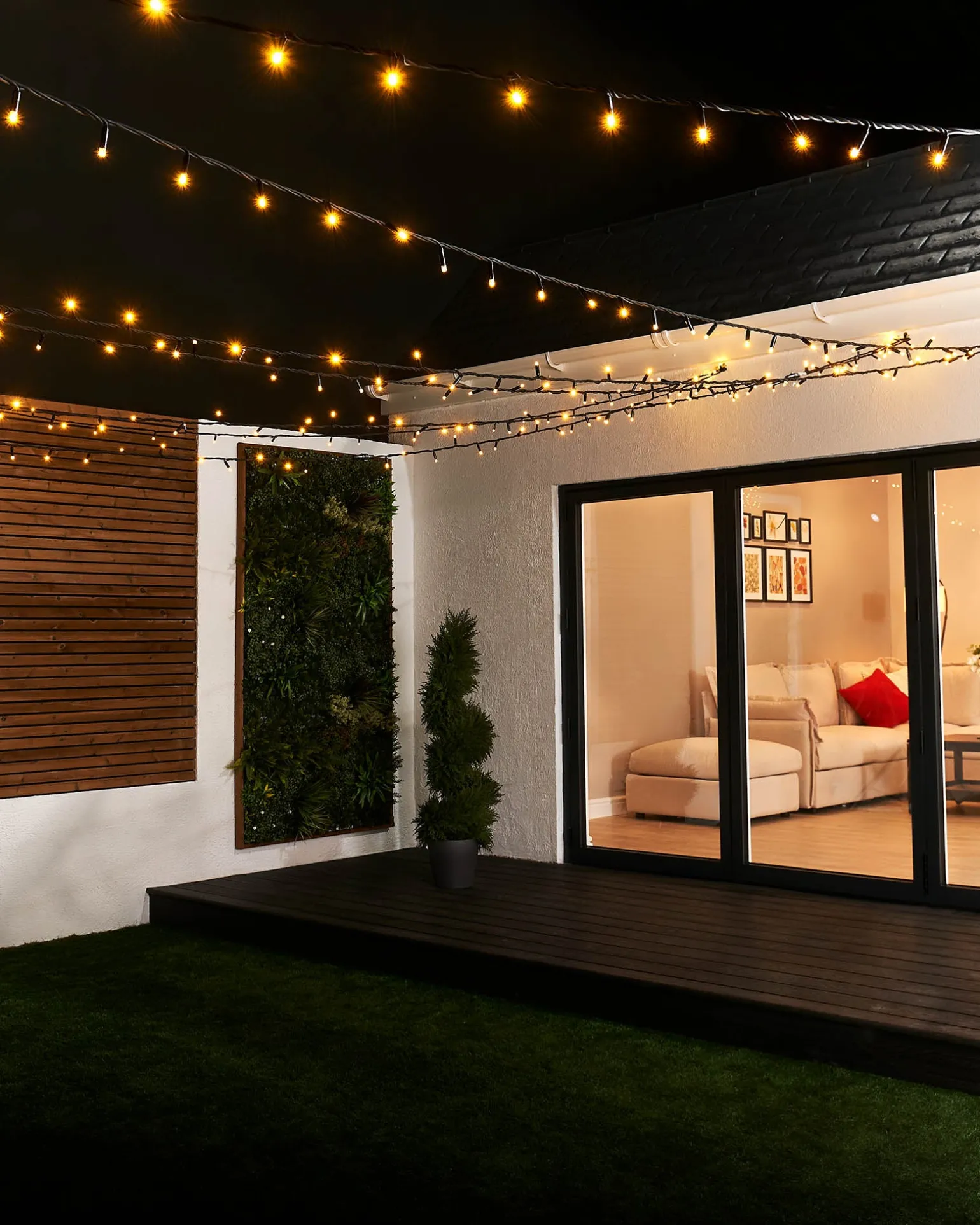 LINK PRO LED String Lights, Black Cable, Warm White