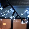 LINK PRO Twinkle LED String Lights, Black Cable, White