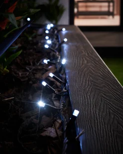LINK PRO Twinkle LED String Lights, Black Cable, White