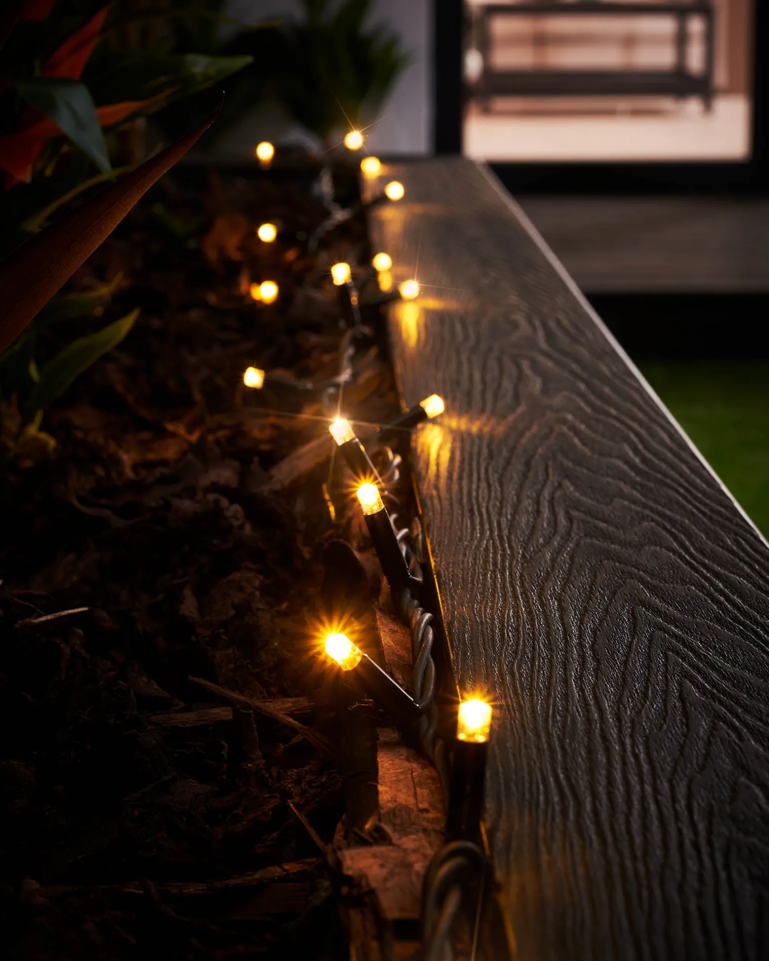 LINK PRO Twinkle LED String Lights, Black Cable, Warm White